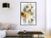 Wall Poster Gold for the Brave - unique abstraction in 3D geometric figures 118524 additionalThumb 6