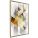 Wall Poster Gold for the Brave - unique abstraction in 3D geometric figures 118524 additionalThumb 13