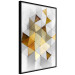 Wall Poster Gold for the Brave - unique abstraction in 3D geometric figures 118524 additionalThumb 9