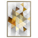 Wall Poster Gold for the Brave - unique abstraction in 3D geometric figures 118524 additionalThumb 20