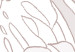 Canvas Monstera study - linear sketch of the leaves of the plant 119224 additionalThumb 5