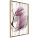 Wall Poster Provence Magnolia - pink flowers on a background of white wooden boards 122724 additionalThumb 12