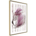 Wall Poster Provence Magnolia - pink flowers on a background of white wooden boards 122724 additionalThumb 6