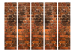 Room Separator Brick Shadow II - texture of orange bricks with dark spots 123024 additionalThumb 3