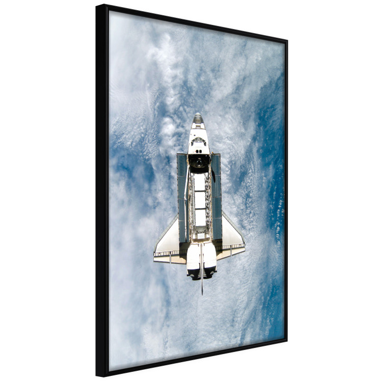 Wall Poster Space Shuttle - white space shuttle against a backdrop of clouds and oceans 123524 additionalImage 10