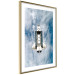 Wall Poster Space Shuttle - white space shuttle against a backdrop of clouds and oceans 123524 additionalThumb 6