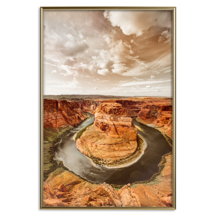 Wall Poster Rustic Landscape - landscape of orange rocks against sky 123824 additionalImage 16