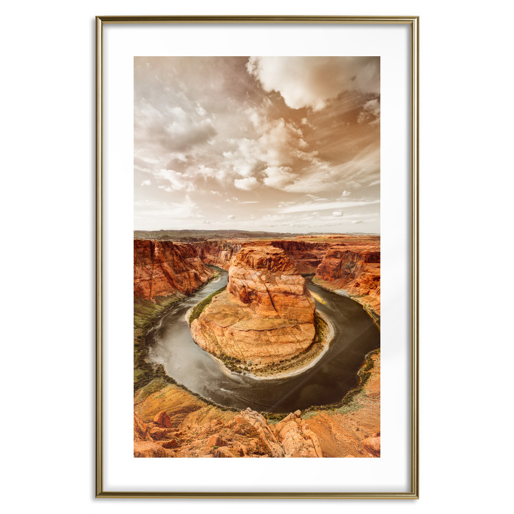 Wall Poster Rustic Landscape - landscape of orange rocks against sky 123824 additionalImage 14