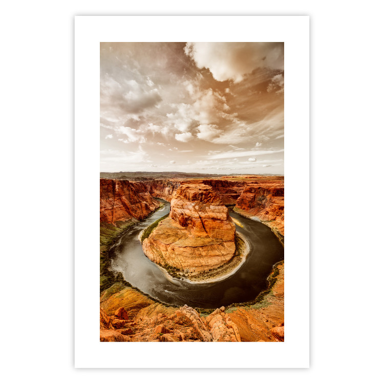 Wall Poster Rustic Landscape - landscape of orange rocks against sky 123824 additionalImage 25
