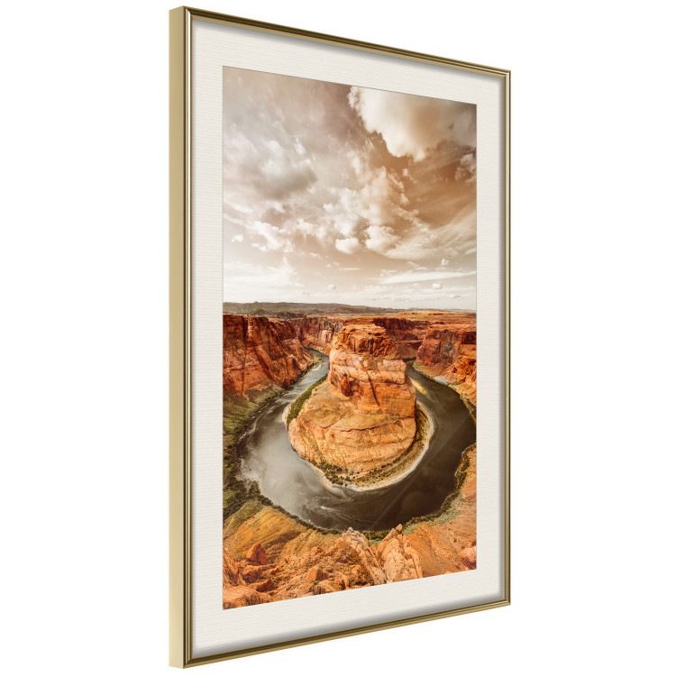 Wall Poster Rustic Landscape - landscape of orange rocks against sky 123824 additionalImage 2