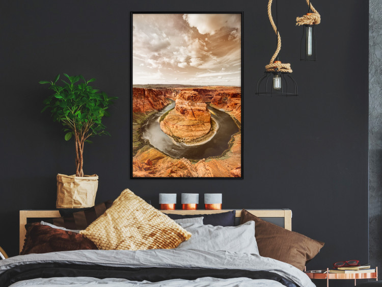 Wall Poster Rustic Landscape - landscape of orange rocks against sky 123824 additionalImage 3