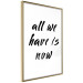 Poster All We Have Is Now - black English inscriptions on a white background 126824 additionalThumb 12