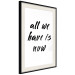Poster All We Have Is Now - black English inscriptions on a white background 126824 additionalThumb 2