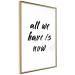 Poster All We Have Is Now - black English inscriptions on a white background 126824 additionalThumb 7