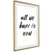 Poster All We Have Is Now - black English inscriptions on a white background 126824 additionalThumb 3