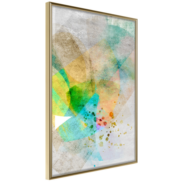 Poster Butterfly and Dreams - colorful composition of abstraction on fabric texture 127524 additionalImage 12