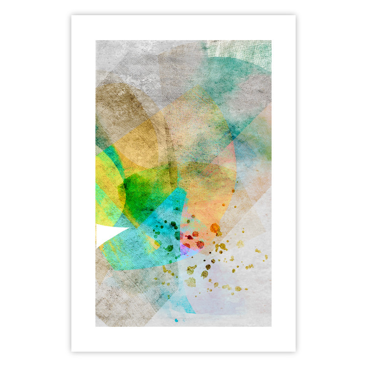 Poster Butterfly and Dreams - colorful composition of abstraction on fabric texture 127524 additionalImage 19