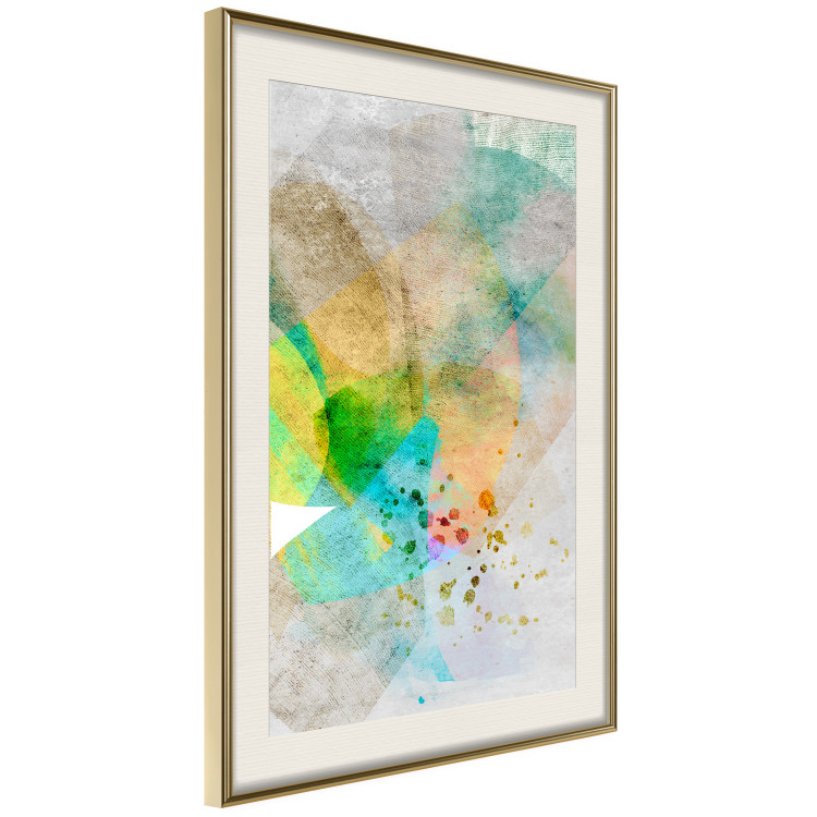 Poster Butterfly and Dreams - colorful composition of abstraction on fabric texture 127524 additionalImage 3