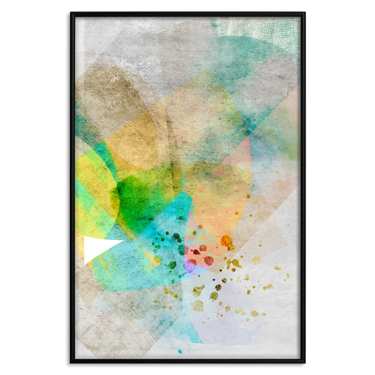 Poster Butterfly and Dreams - colorful composition of abstraction on fabric texture 127524 additionalImage 18