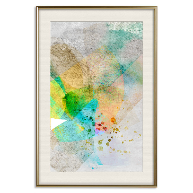 Poster Butterfly and Dreams - colorful composition of abstraction on fabric texture 127524 additionalImage 20