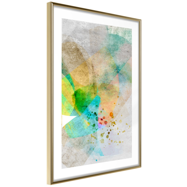 Poster Butterfly and Dreams - colorful composition of abstraction on fabric texture 127524 additionalImage 7