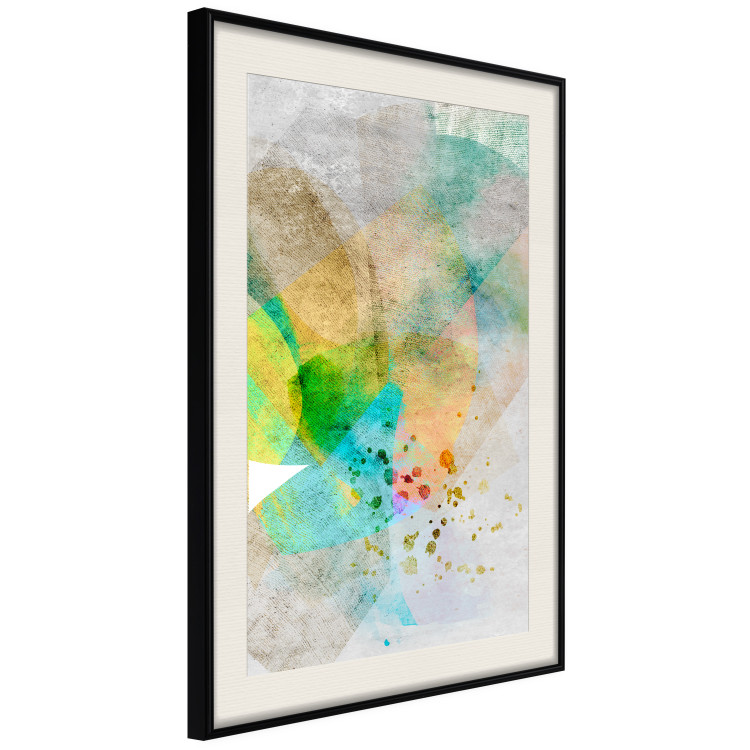 Poster Butterfly and Dreams - colorful composition of abstraction on fabric texture 127524 additionalImage 2