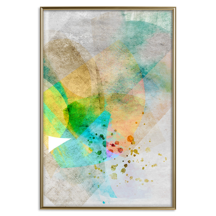Poster Butterfly and Dreams - colorful composition of abstraction on fabric texture 127524 additionalImage 17