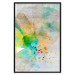 Poster Butterfly and Dreams - colorful composition of abstraction on fabric texture 127524 additionalThumb 18