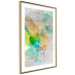 Poster Butterfly and Dreams - colorful composition of abstraction on fabric texture 127524 additionalThumb 9