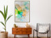 Poster Butterfly and Dreams - colorful composition of abstraction on fabric texture 127524 additionalThumb 7