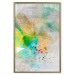Poster Butterfly and Dreams - colorful composition of abstraction on fabric texture 127524 additionalThumb 21