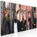 Canvas Animal faces - humen figures with animal heads on forest background 128524 additionalThumb 2