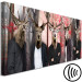 Canvas Animal faces - humen figures with animal heads on forest background 128524 additionalThumb 6