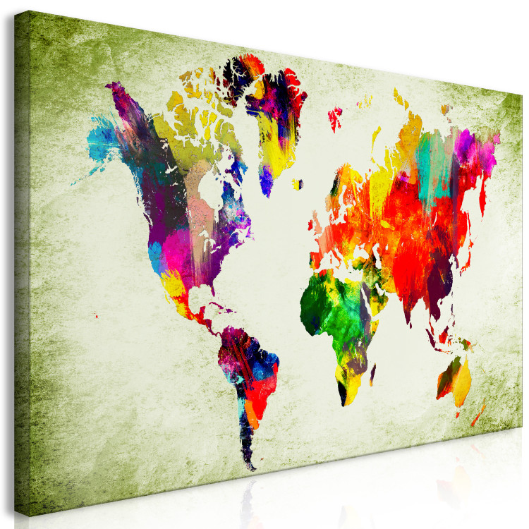 Large canvas print Colourful Continents II [Large Format] 128624 additionalImage 2