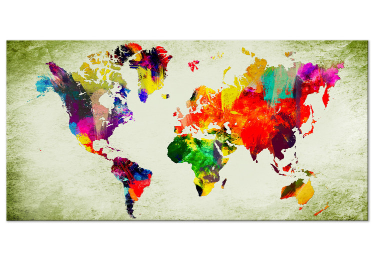 Large canvas print Colourful Continents II [Large Format] 128624