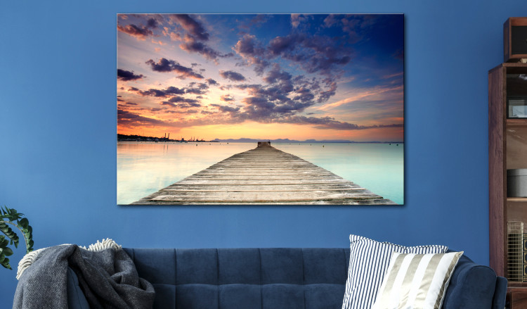 Large canvas print Pier on the Caribbean [Large Format] 128724 additionalImage 5
