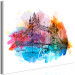 Canvas Colorful London (1-part) wide - abstract bridge in London 129324 additionalThumb 2