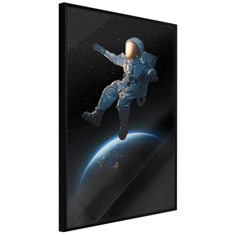 Poster Cosmic Stroll - fantasy with astronaut and planet against dark backdrop 129424 additionalImage 13