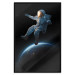 Poster Cosmic Stroll - fantasy with astronaut and planet against dark backdrop 129424 additionalThumb 18