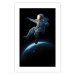 Poster Cosmic Stroll - fantasy with astronaut and planet against dark backdrop 129424 additionalThumb 25