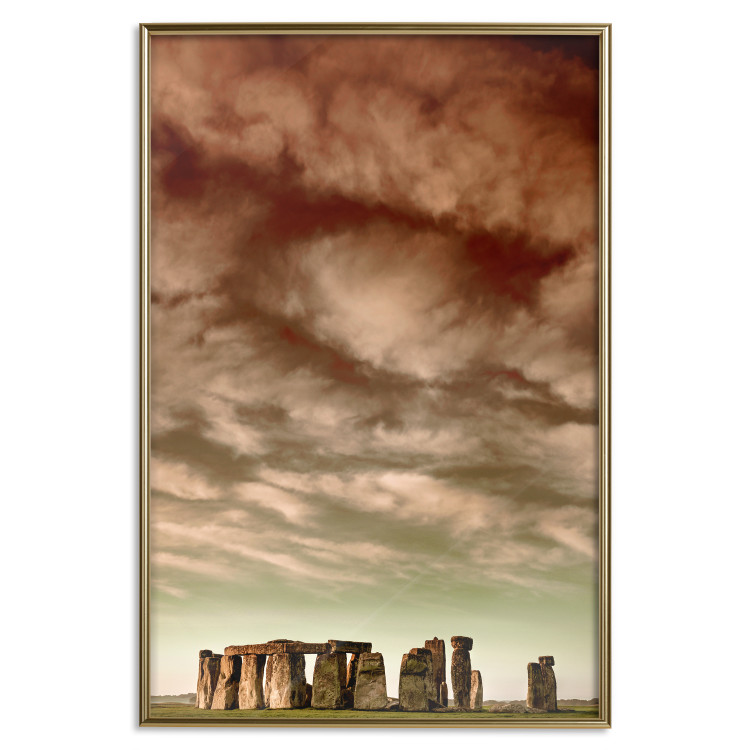 Poster Clouds over Stonehenge - sky landscape with clouds over the stones 129724 additionalImage 17