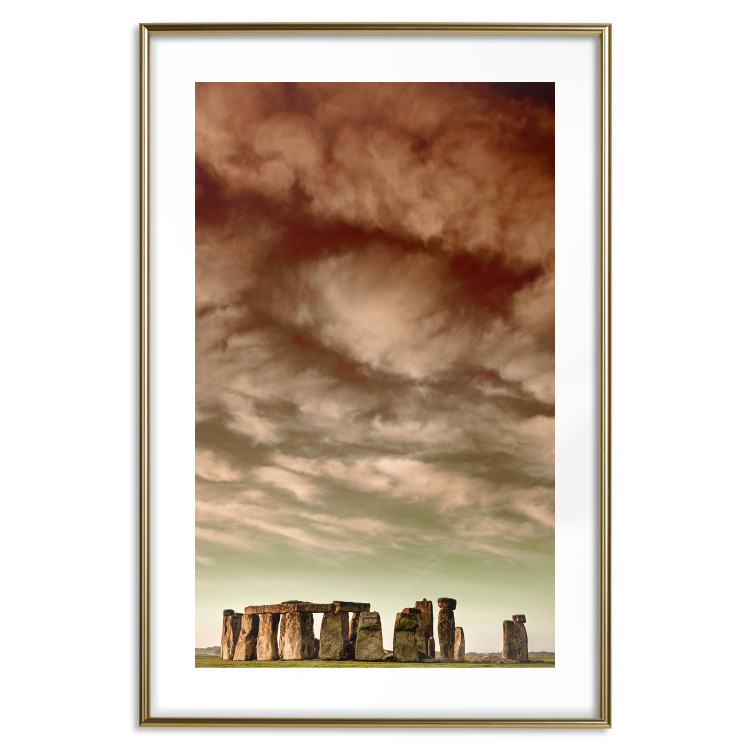 Poster Clouds over Stonehenge - sky landscape with clouds over the stones 129724 additionalImage 14