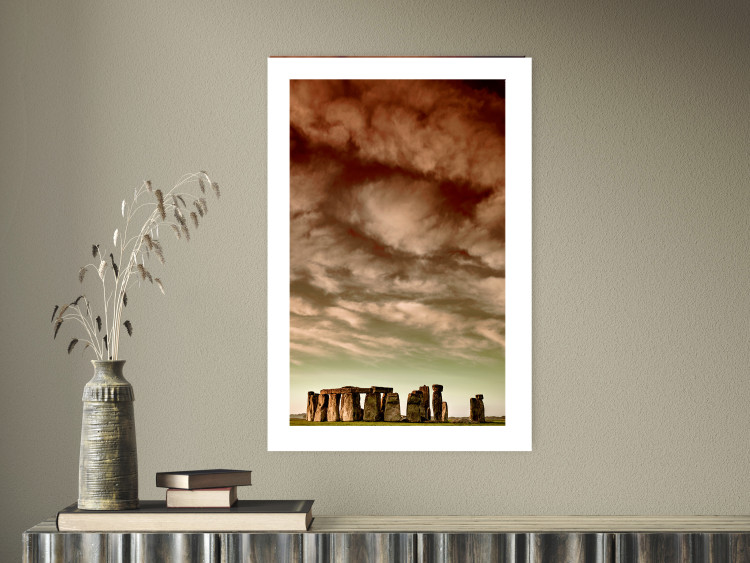 Poster Clouds over Stonehenge - sky landscape with clouds over the stones 129724 additionalImage 3