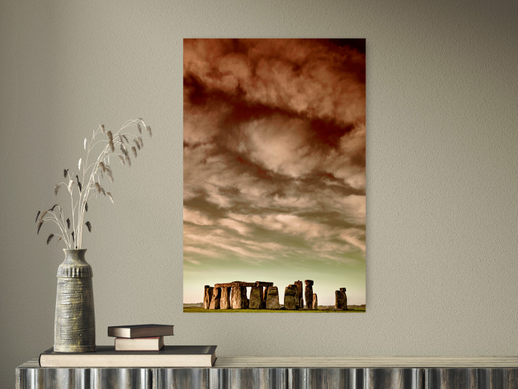 Poster Clouds over Stonehenge - sky landscape with clouds over the stones 129724 additionalImage 2