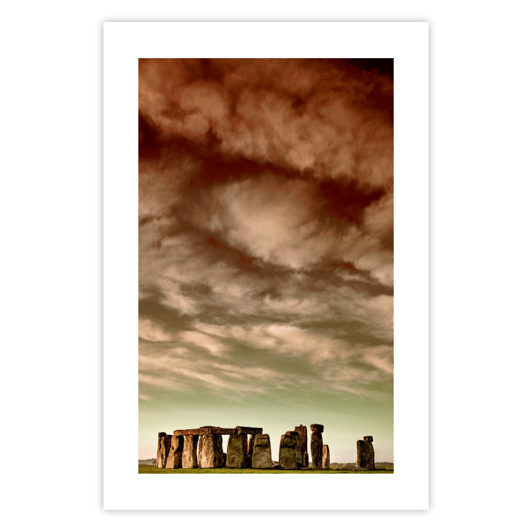 Poster Clouds over Stonehenge - sky landscape with clouds over the stones 129724 additionalImage 19