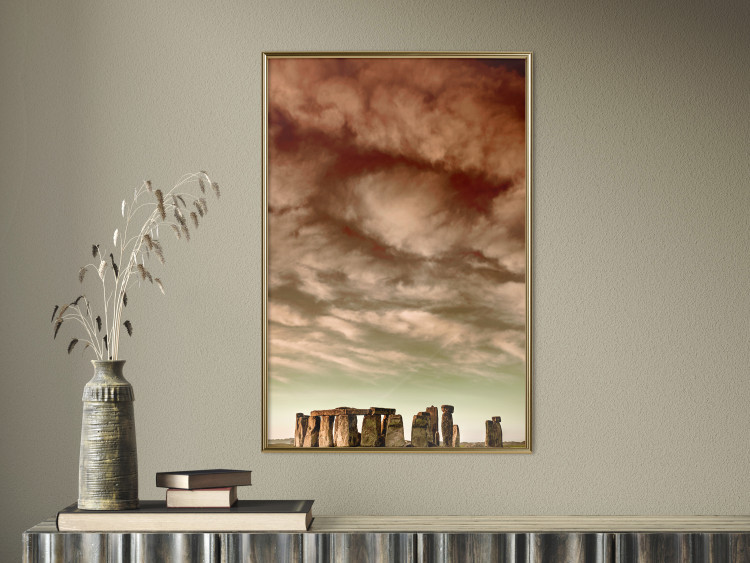 Poster Clouds over Stonehenge - sky landscape with clouds over the stones 129724 additionalImage 5