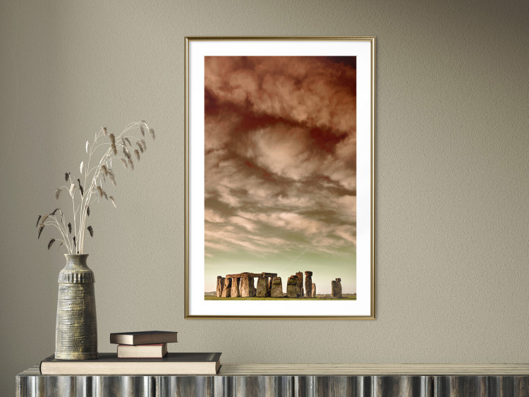 Poster Clouds over Stonehenge - sky landscape with clouds over the stones 129724 additionalImage 13
