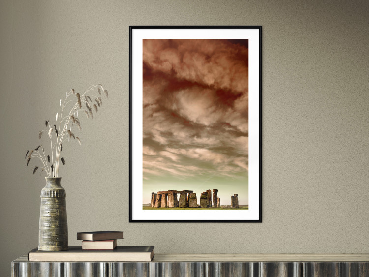 Poster Clouds over Stonehenge - sky landscape with clouds over the stones 129724 additionalImage 18