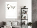Canvas Art Print Silver Dior (1-piece) Vertical - English text on white background 130324 additionalThumb 3