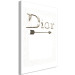 Canvas Art Print Silver Dior (1-piece) Vertical - English text on white background 130324 additionalThumb 2